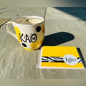 NWT: Kappa Alpha Theta, Mug and note set💛🖤💛🖤